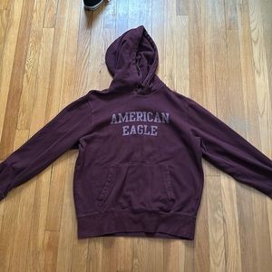 American Eagle Hoodie - maroon